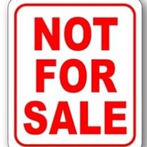 Not for sale